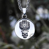 Vintage Owl Skull Head Stainless Steel Pendant
