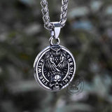 Vintage Owl Skull Head Stainless Steel Pendant