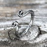 Vintage Pattern Wukong Tightening Curse Stainless Steel Open Ring