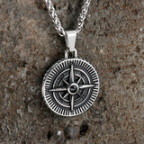 Vintage Pirate Compass Stainless Steel Pendant