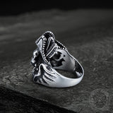 Vintage Pirate Stainless Steel Skull Ring