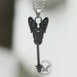 Vintage Rock Guitar Stainless Steel Pendant