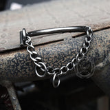 Vintage Semicircle Stainless Steel Bracelet