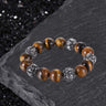 Vintage Six-character Stainless Steel Buddha Bead Bracelet