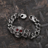 Vintage Skull Stainless Steel Bracelet