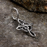 Vintage Snake Celtic Knot Stainless Steel Earrings