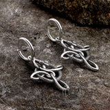 Vintage Snake Celtic Knot Stainless Steel Earrings