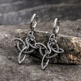 Vintage Snake Celtic Knot Stainless Steel Earrings