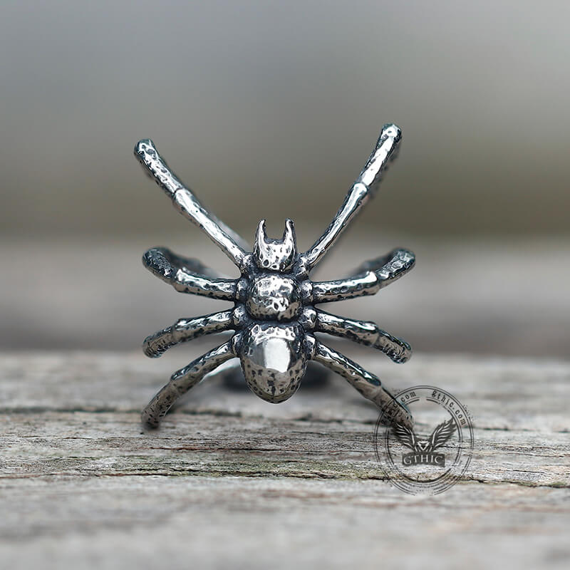 Vintage Spider Stainless Steel Ring