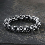 Vintage Stainless Steel Skull Bracelet