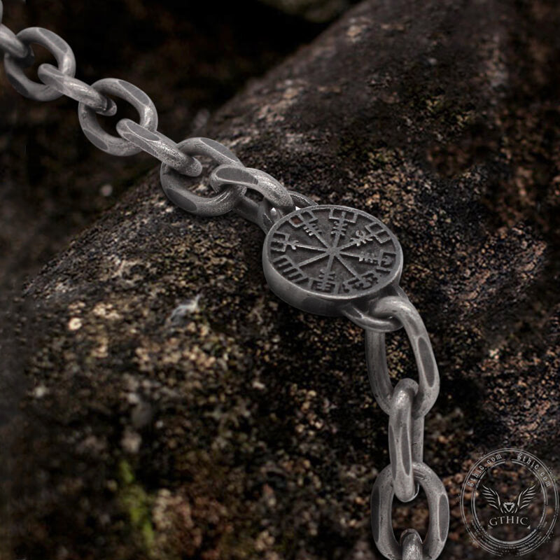 Vintage Stainless Steel Viking Necklace