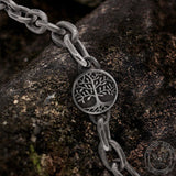 Vintage Stainless Steel Viking Necklace