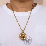 Vintage Tiger Head Stainless Steel Pendant