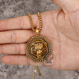 Vintage Tiger Head Stainless Steel Pendant