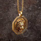 Vintage Tiger Head Stainless Steel Pendant