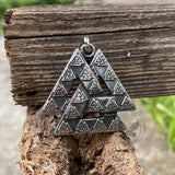 Vintage Valknut Stainless Steel Viking Pendant