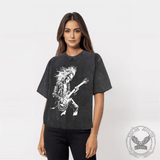 Vintage Washed Crazy Rock Guitar T-shirt
