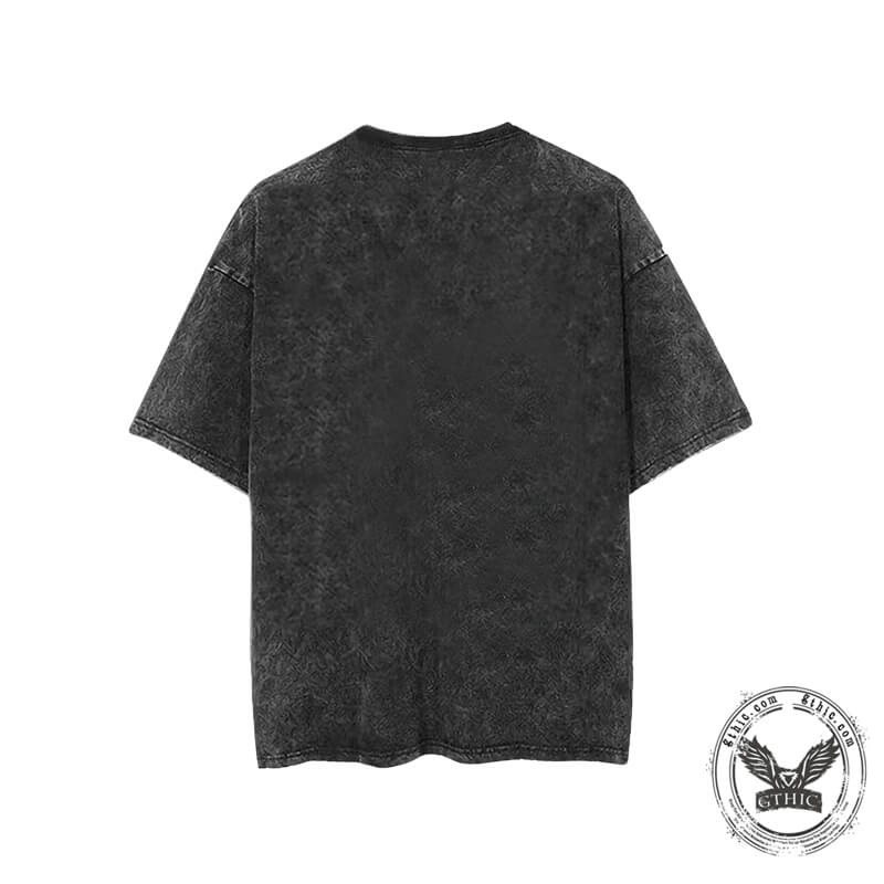 Vintage Washed Crazy Rock Guitar T-shirt