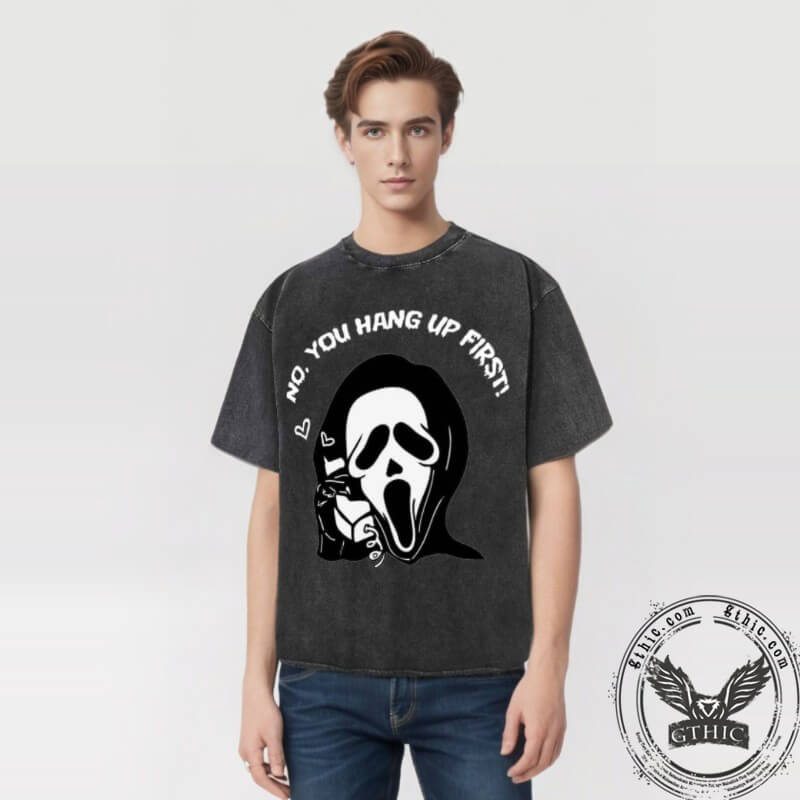 Vintage Washed Death in Love Print T-shirt