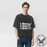 Vintage Washed I Screw I Nut I Bolt T-shirt