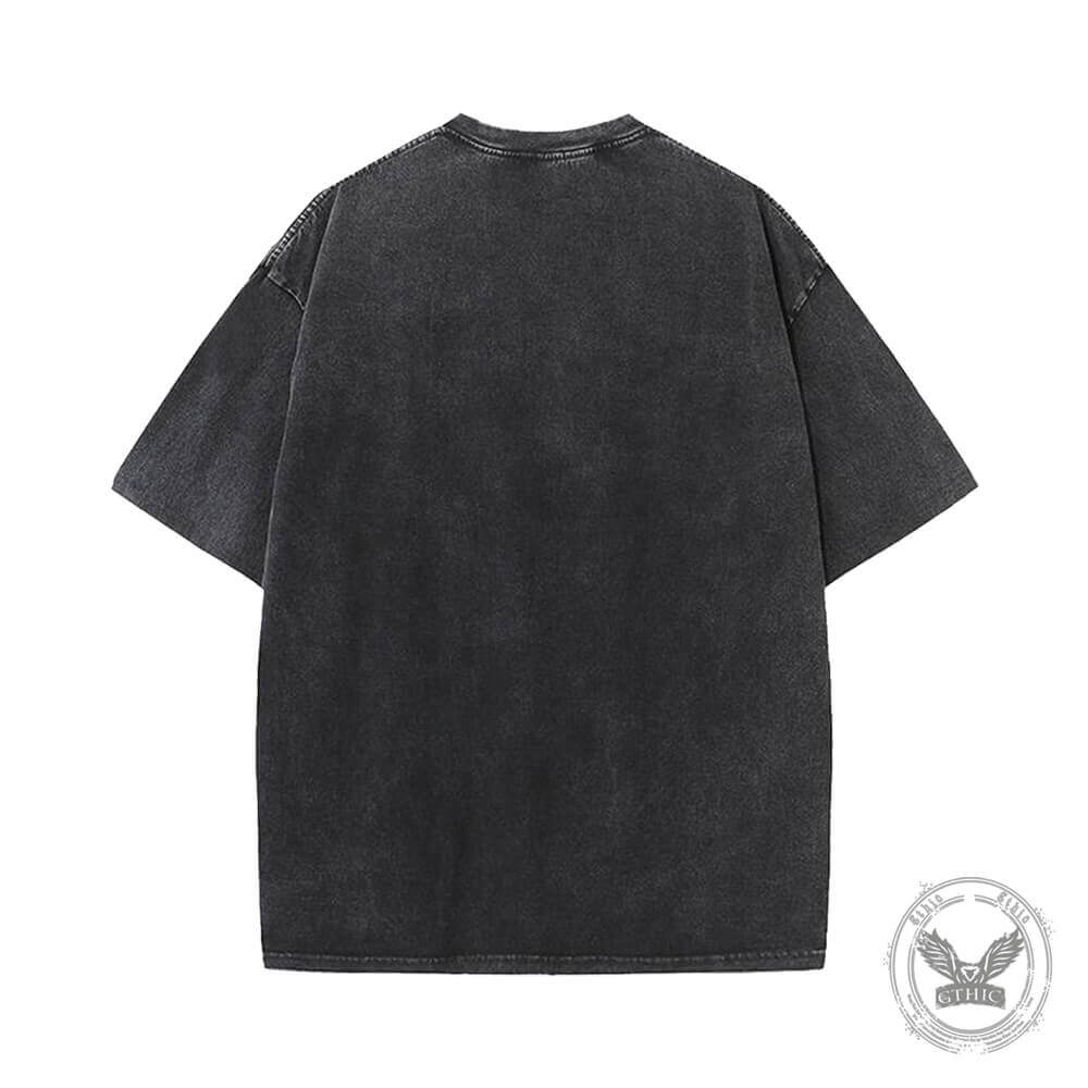 ACAB English Print Vintage Washed T-shirt