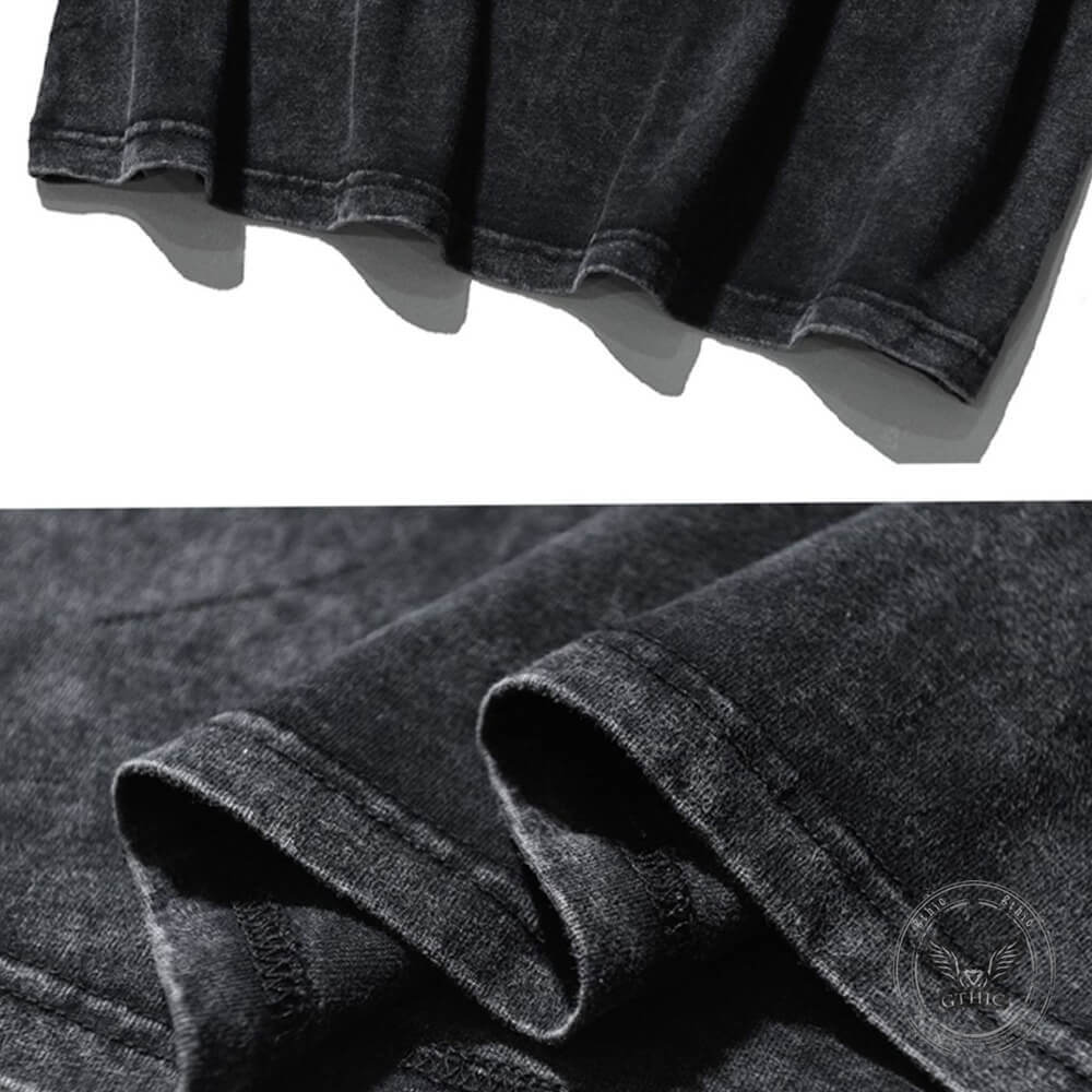 Death Sickle Plague Doctor Vintage Washed T-shirt