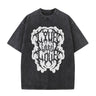 Vintage Washed Live Laugh Love Print T-shirt
