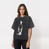 Vintage Washed Penguin Drinking Beer T-shirt