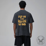 Vintage Washed Put On The Whole Armor Of God T-shirt