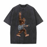 Vintage Washed Rock Ape Print T-shirt