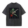 Vintage Washed Rock Skull Guitar T-shirt