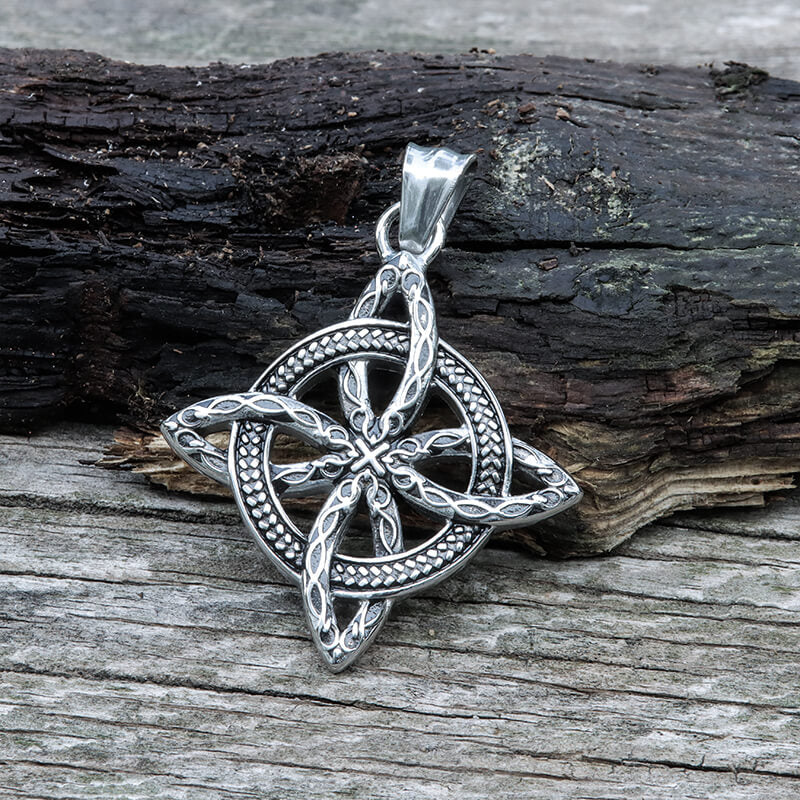 Vintage Witch’s Knot Stainless Steel Pendant