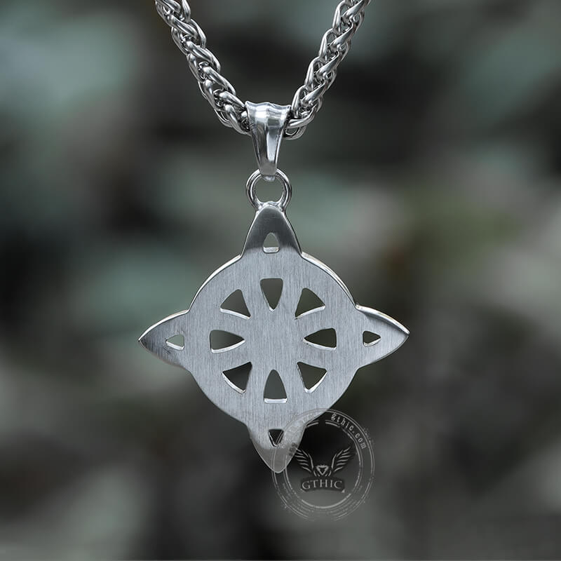 Vintage Witch’s Knot Stainless Steel Pendant