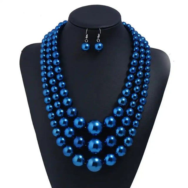 Stylish High-Quality Pearl Multi-Layer Evening Necklaces - Lootquake