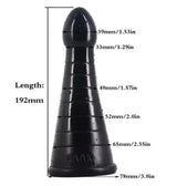 Realistic Black Anal Plug for Adults - Lootquake