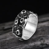 Volcanic Pit Stainless Steel Ring