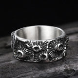 Volcanic Pit Stainless Steel Ring