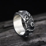 Volcanic Pit Stainless Steel Ring