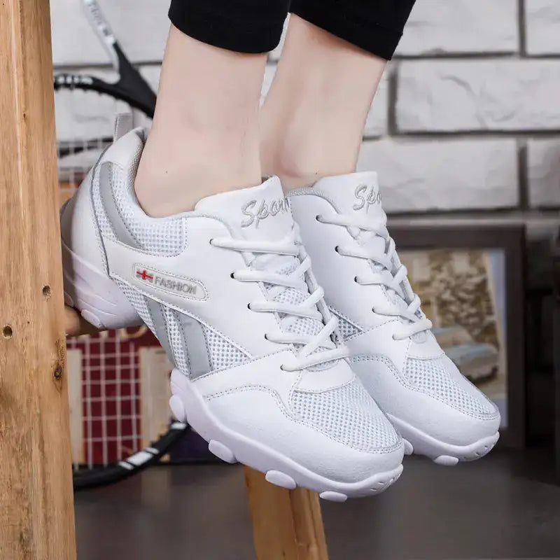 Men's Dance Shoes - Soft, Breathable, Leather Fitness Shoes - Lootquake