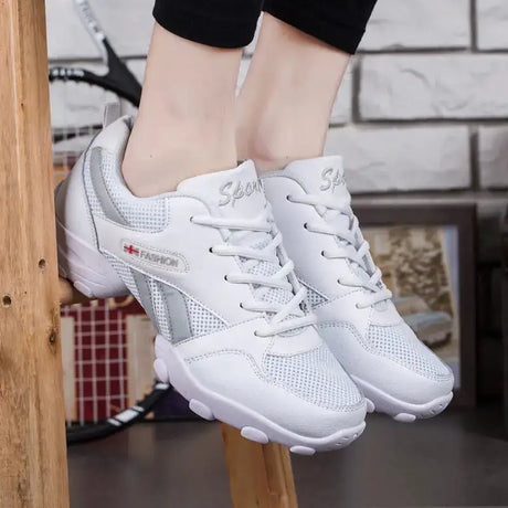 Men's Dance Shoes - Soft, Breathable, Leather Fitness Shoes - Lootquake