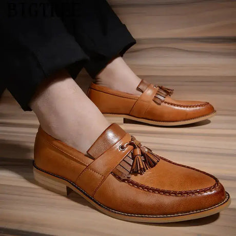 Men's Spring Dress Shoes - Stylish Pointed Oxford Shoes - Lootquake