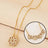 Rose Gift Box with Four-Leaf Grass and Heart Necklaces - Lootquake