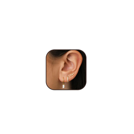 Gold Stud Earrings for Women Minimalist Earrings Simple Stud Earrings for Women Circle Bar Earrings Dainty Jewelry Gifts for Women - Lootquake