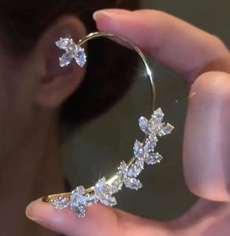 Women's Zircon Wheat Earrings Without Pierced Earrings - Lootquake