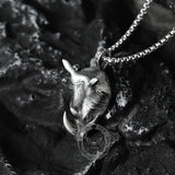 Wild Rhinoceros Pure Tin Necklace