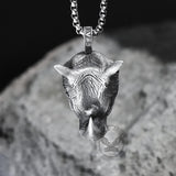 Wild Rhinoceros Pure Tin Necklace