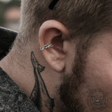 Winding Thorns Stainless Steel Ear Cuffs