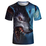 Wolf Howling Polyester T-Shirt