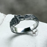 Wolf Loyalty Stainless Steel Animal Ring