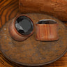 Wooden Inlaid Zircon Stone Ear Gauges